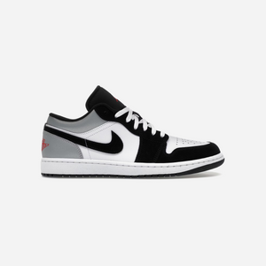 Nike Air Jordan 1 Low White Fire Red Black Matte Silver