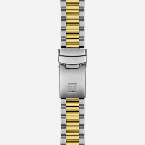 Tissot PR516 Chronograph Black Dial 40mm Grey and Yellow Gold PVD Bracelet Quartz Watch