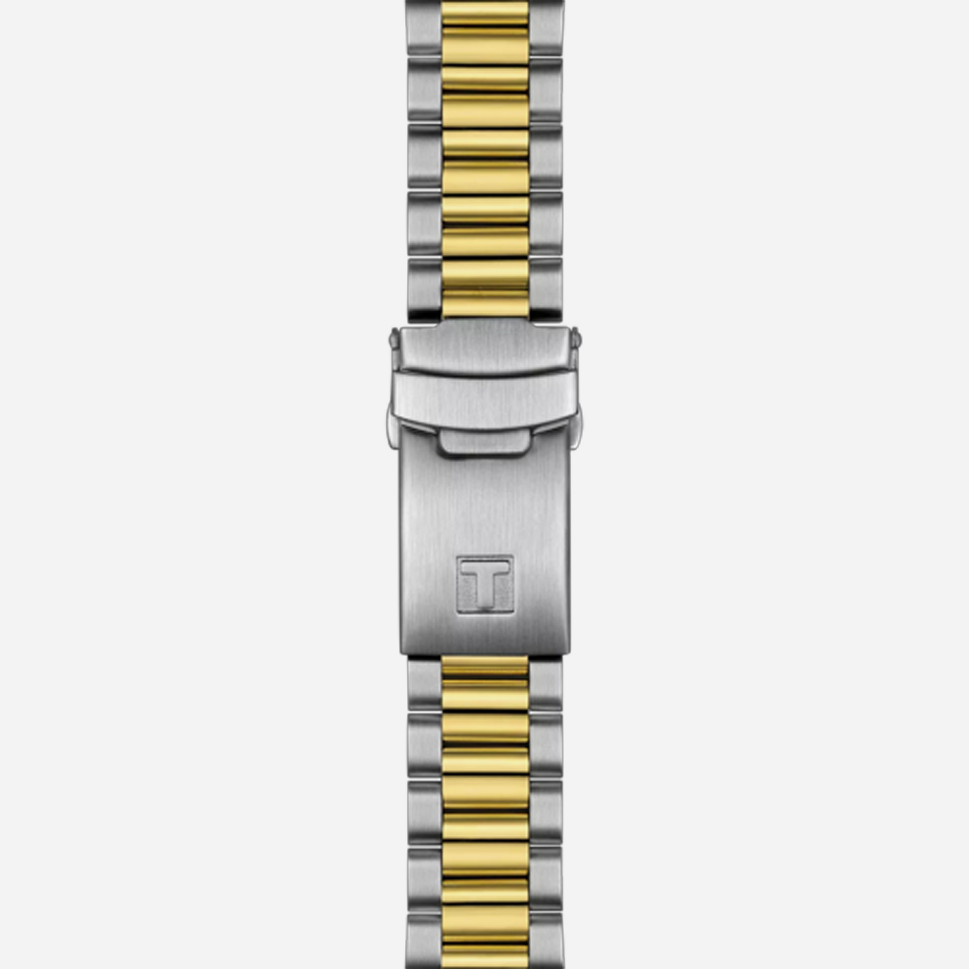 Tissot PR516 Chronograph Black Dial 40mm Grey and Yellow Gold PVD Bracelet Quartz Watch