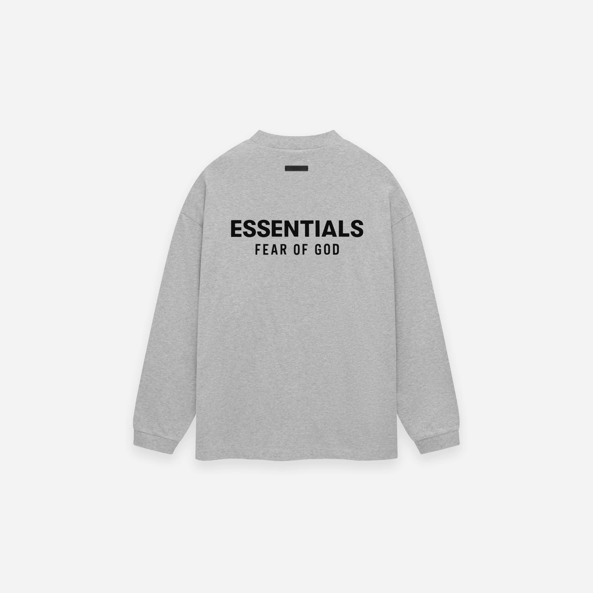 Fear Of God Essentials SS25 Jersey Long Sleeve T-Shirt Light Heather Grey