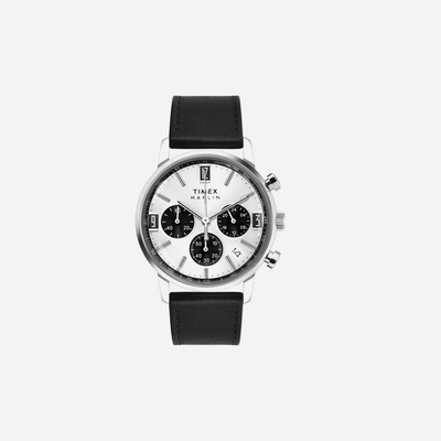 Timex Marlin 42mm Silver-Tone Round Dial Analog Men's Silver Tone Watch