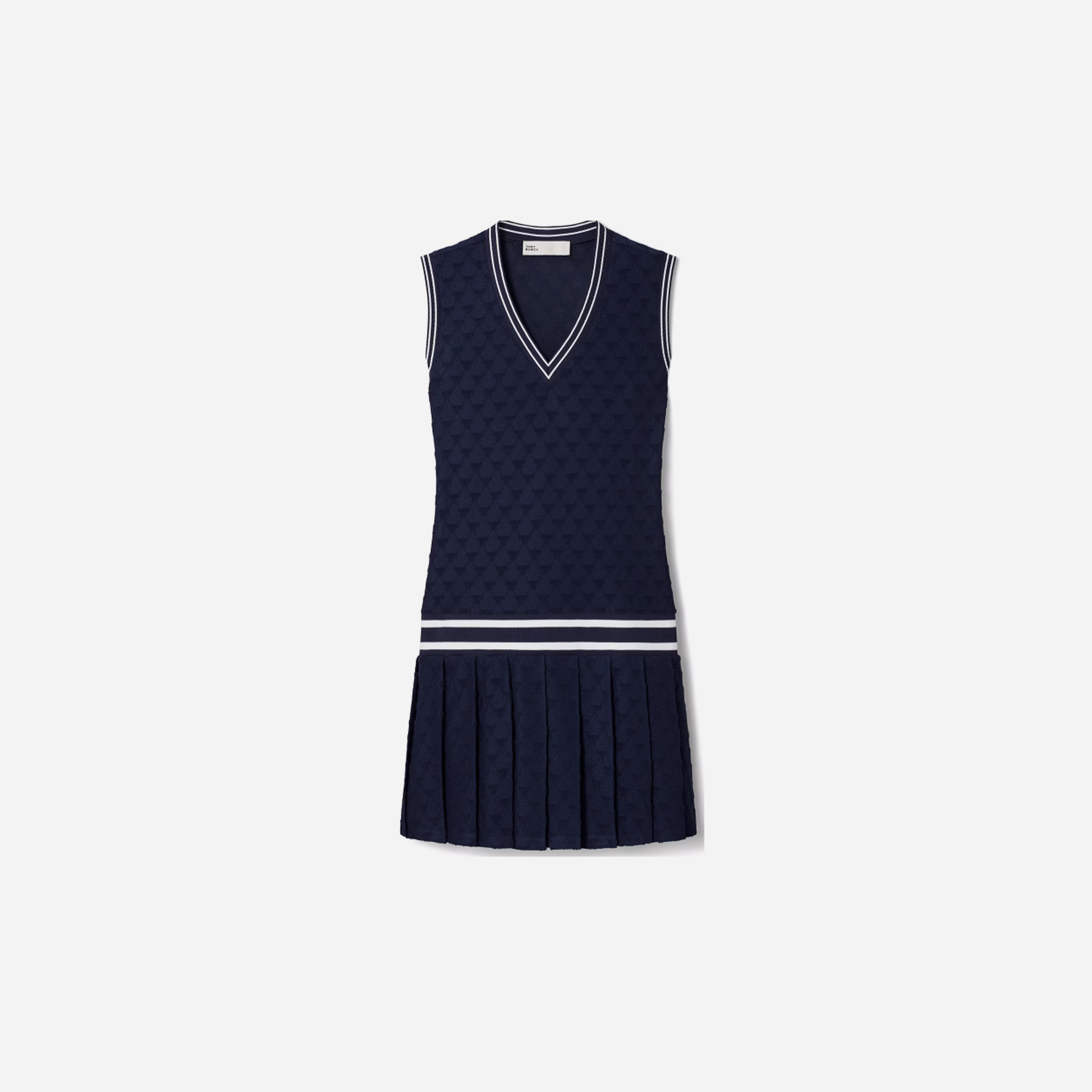 Tory Burch Terry Jacquard Tennis Dress Tory Navy