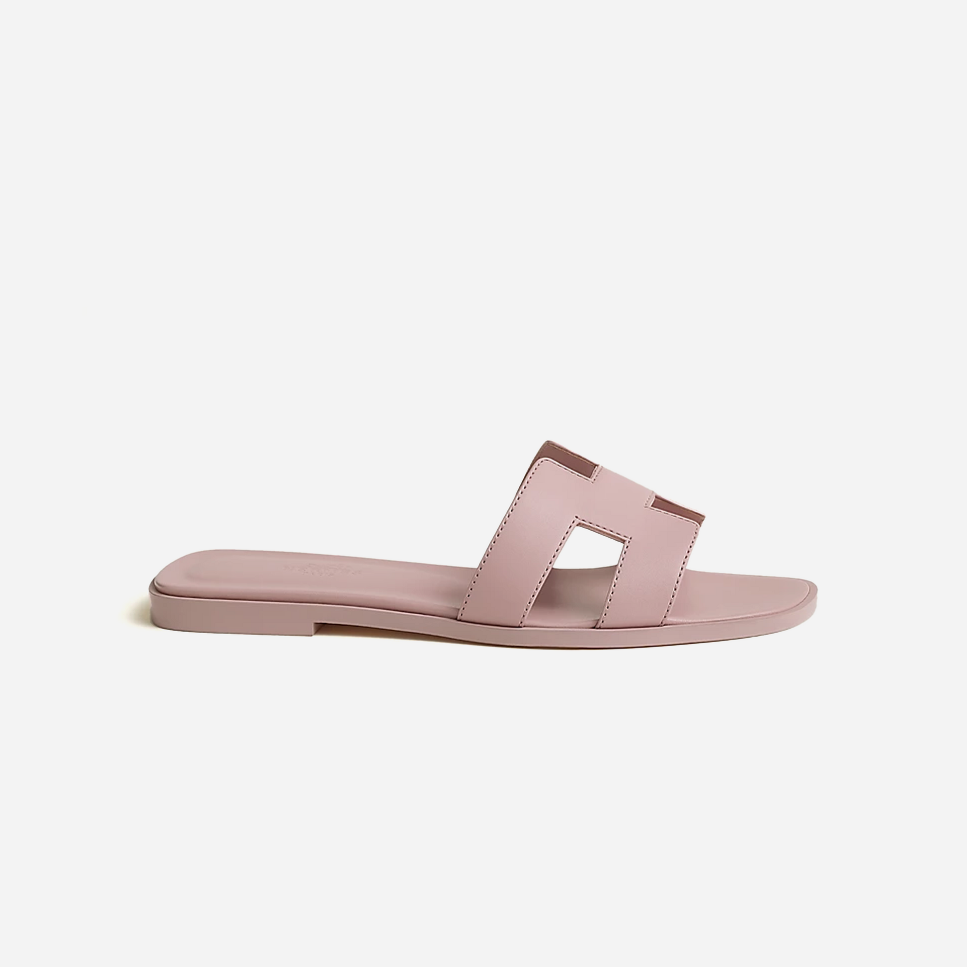 Hermes Oran sandal Rose Cancan