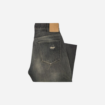Celine Wesley Jeans in Black Paradiso Wash Denim