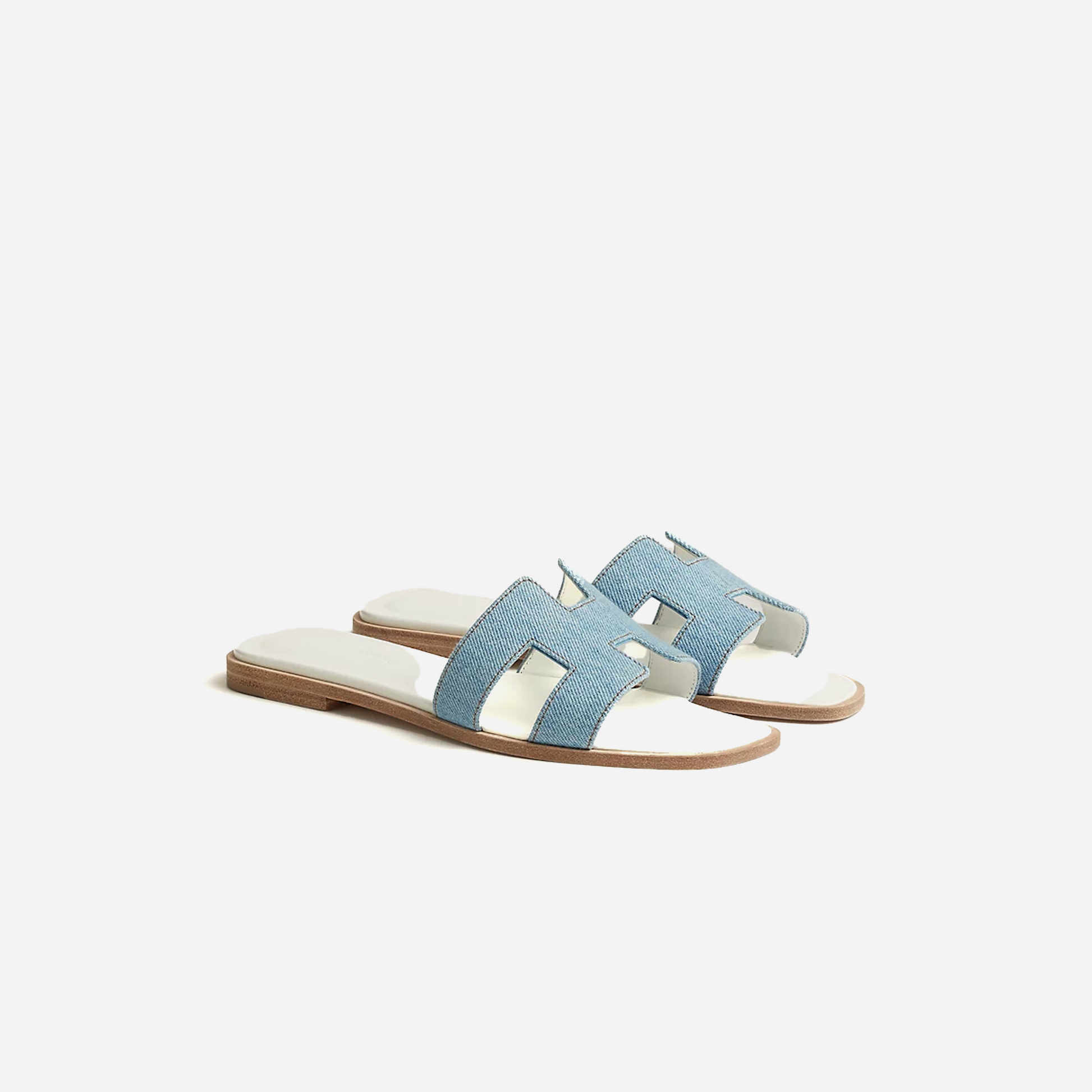 Hermes Oran sandal Bleu Clair
