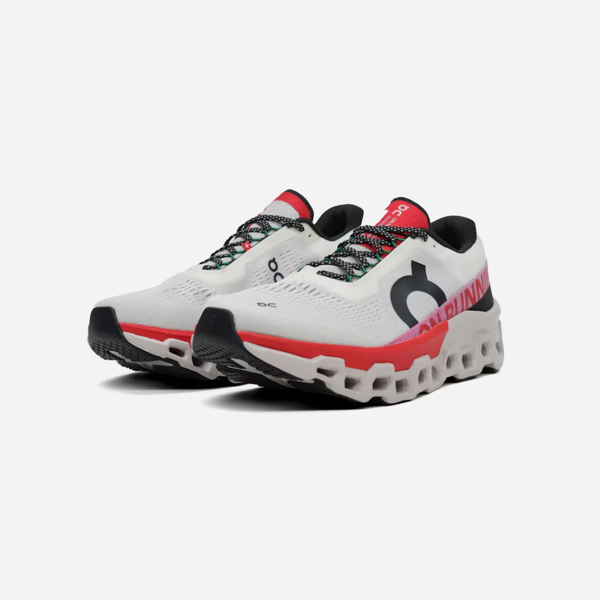 On Running Cloudmonster 2 Ivory Silver Red