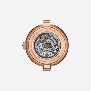 Tissot Bellissima Automatic White Rose Gold Dial 29mm Leather Strap Swiss Automatic