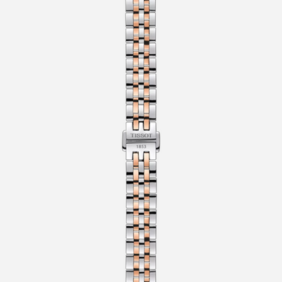 Tissot Le Locle Automatic Small lady 25.30mm Silver Dial Grey/Rose Gold PVD Stainless Steel Watch