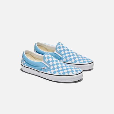 Vans Classic Slip-On Checkerboard Shoe Heritage Blue / White