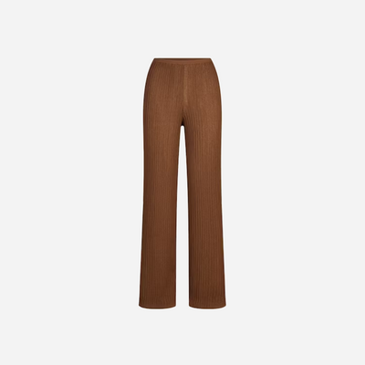 SKIMS Sheer Knit Straight Leg Pant Bison