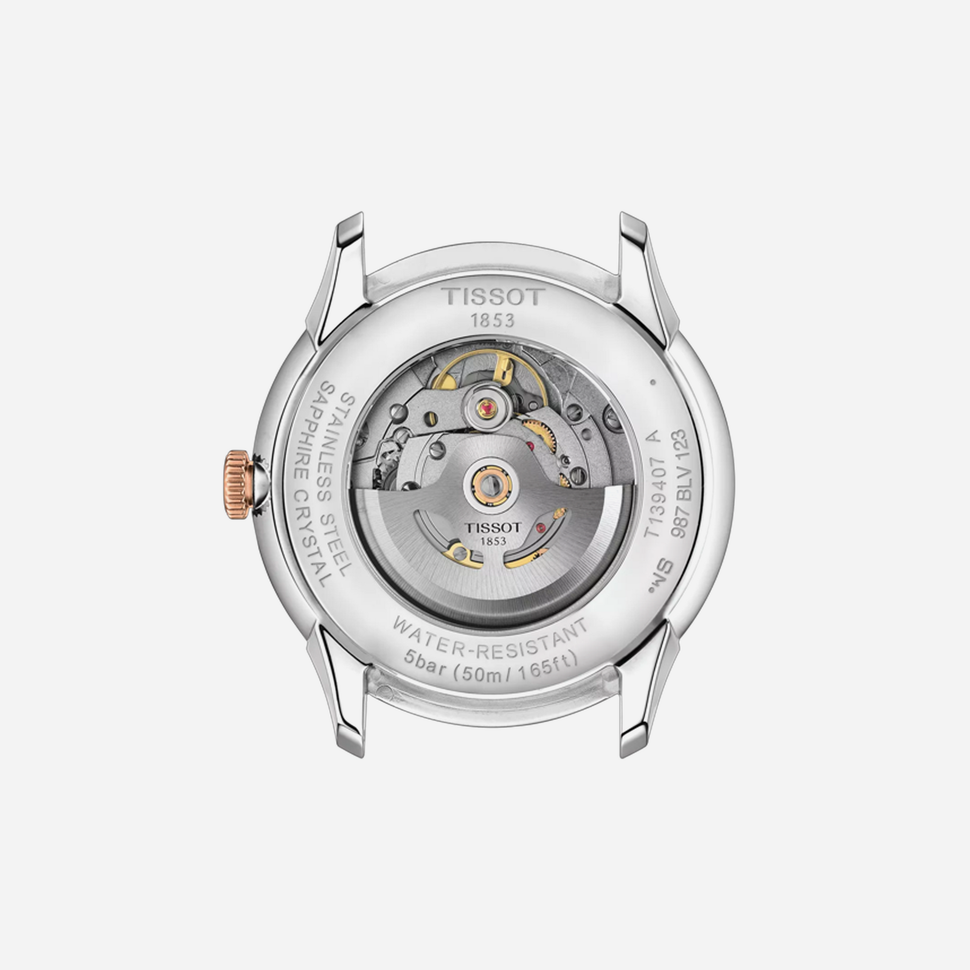 Tissot Chemin Des Tourelles Powermatic 80 42mm Silver Dial Stainless Steel & Rose Gold Watch