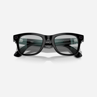 Ray-Ban Meta Wayfarer Shiny Black Clear