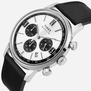 Timex Marlin 42mm Silver-Tone Round Dial Analog Men's Silver Tone Watch