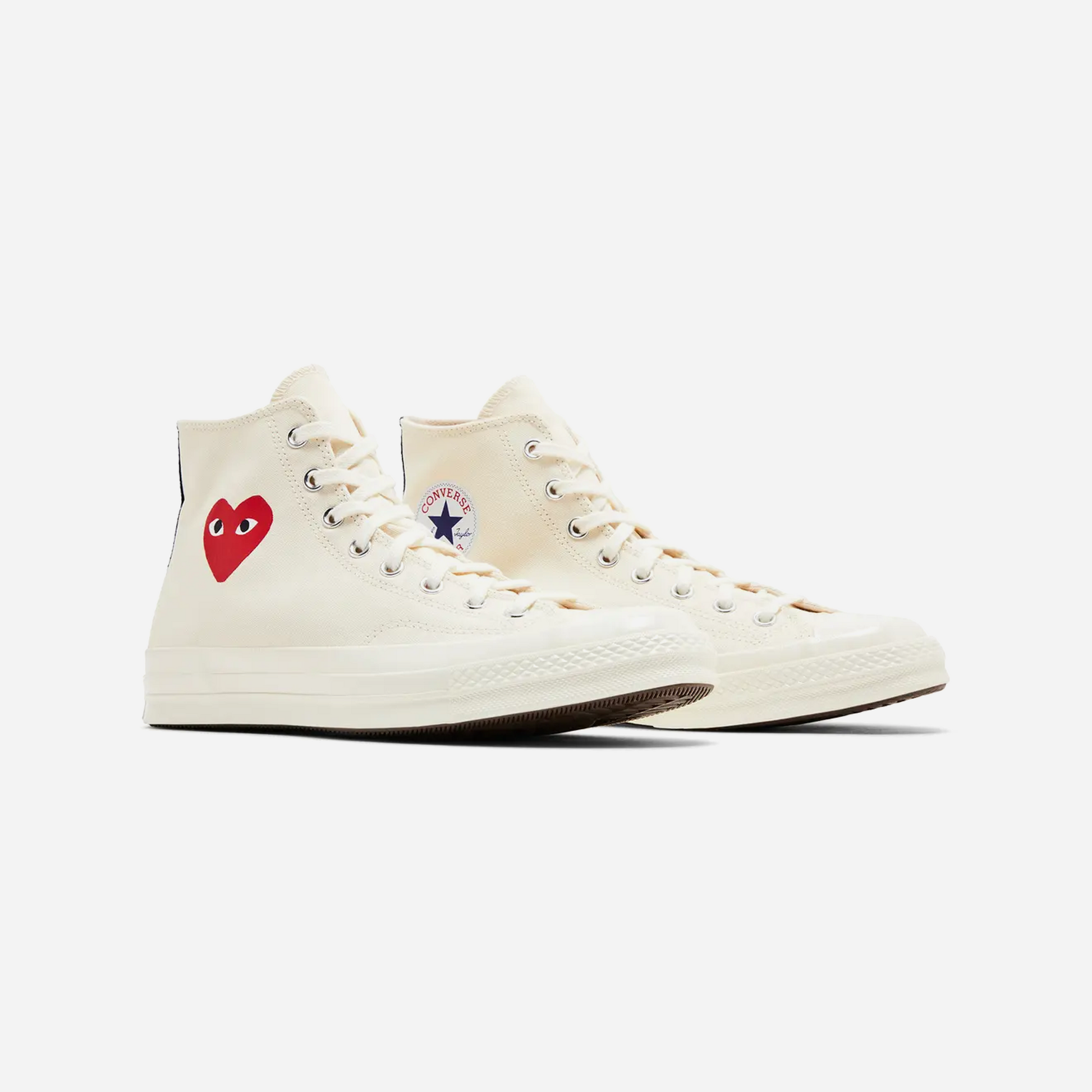Converse Chuck Taylor All Star 70 Hi Comme des Garcons PLAY Single Heart Milk