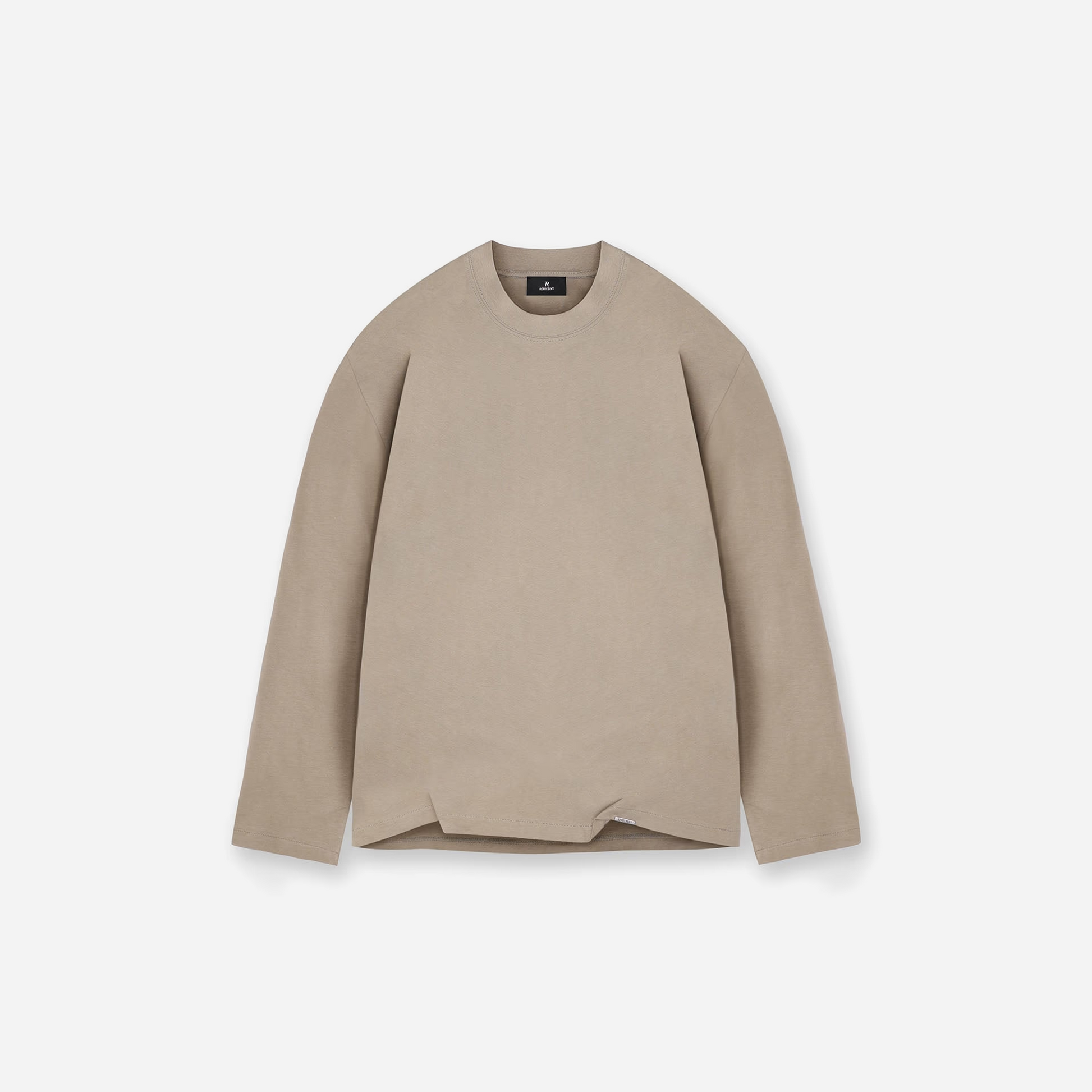 REPRESENT SS25 Initial Long Sleeve Open Cuff T-Shirt Dune