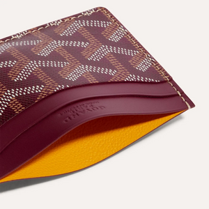 Goyard Saint-Sulpice Card Wallet Burgundy