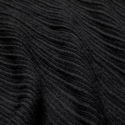 SKIMS Sheer Knit Mini Plunge Dress Onyx