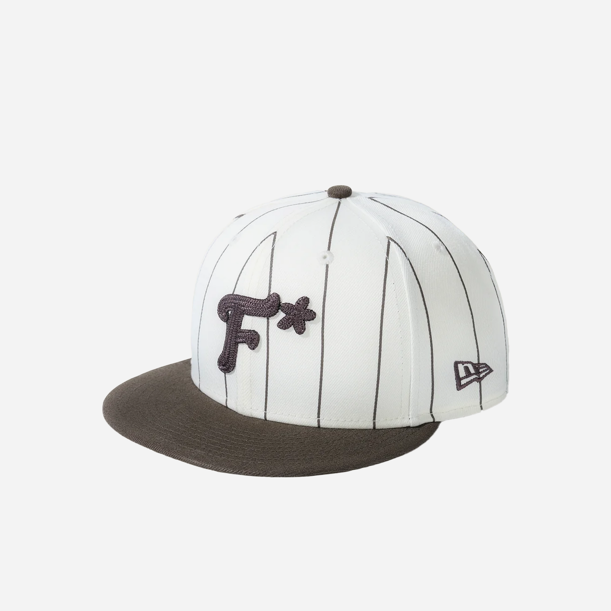 Golf Le Fleur Striped F Fitted Hat Brown