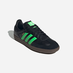 Adidas Samba OG Shoes Core Black / Screaming Green / Gum