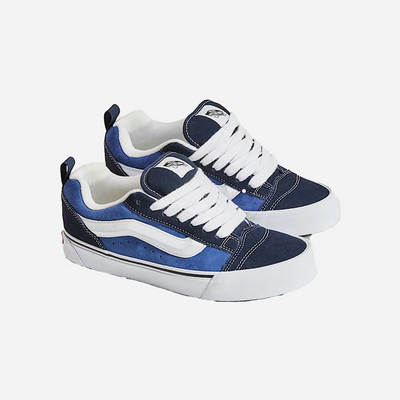 Vans Knu Skool Suede Shoe Navy Blue / White