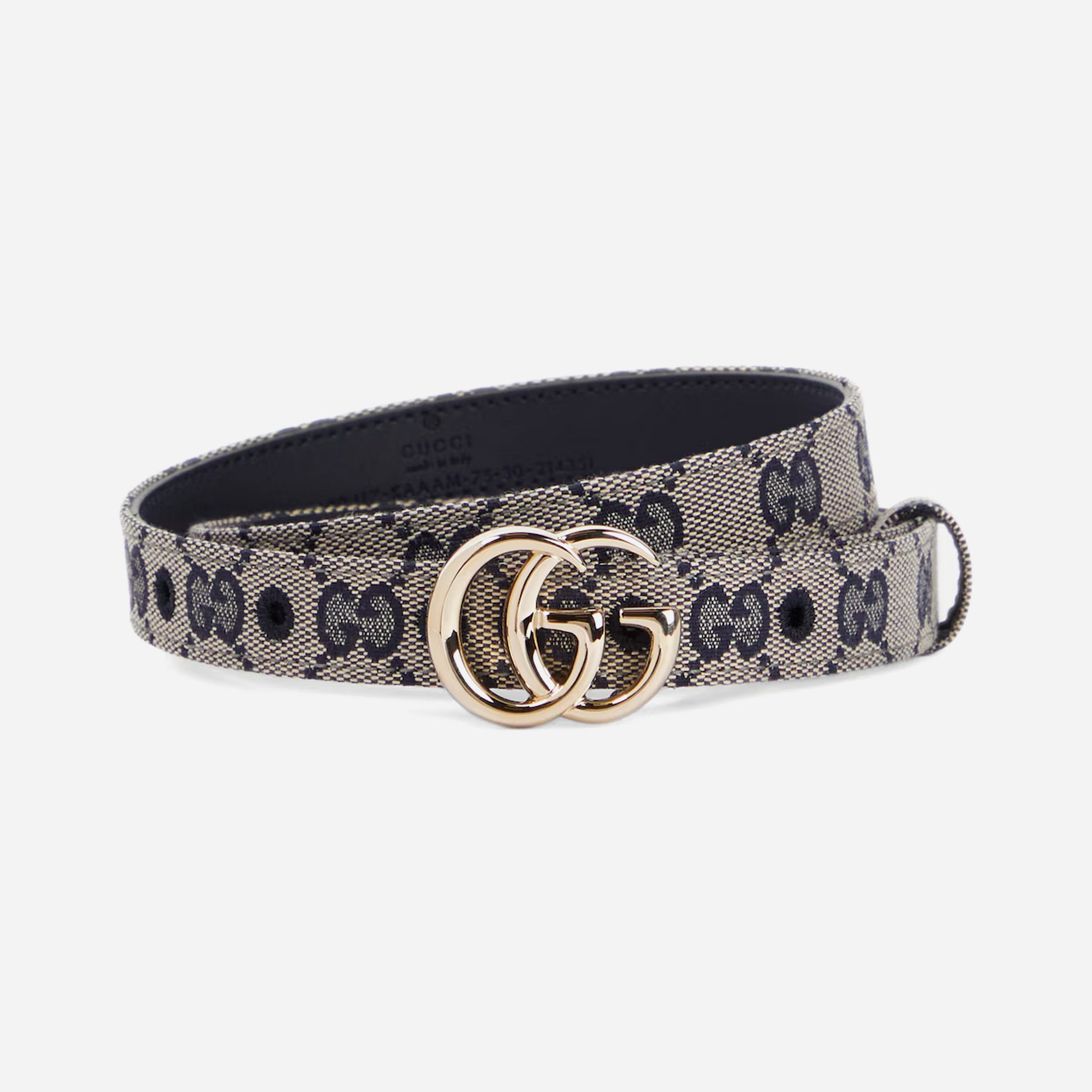 Gucci GG Marmont Canvas Slim Belt