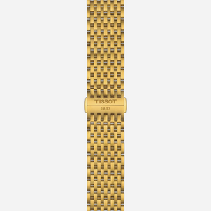 Tissot Everytime Green Dial 40mm Yellow Gold PVD Stainless Steel Bracelet Quartz Watch