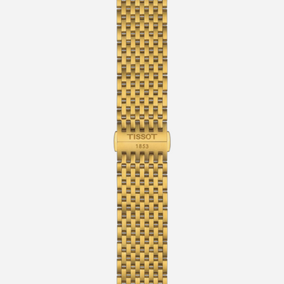 Tissot Everytime Green Dial 40mm Yellow Gold PVD Stainless Steel Bracelet Quartz Watch