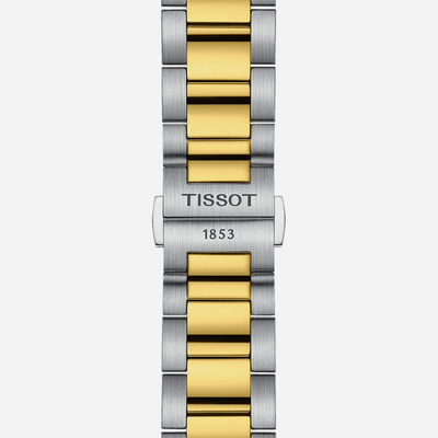 Tissot PR 100 Chronograph Silver Dial Grey & Yellow Gold PVD Stainless Steel Quartz Watch