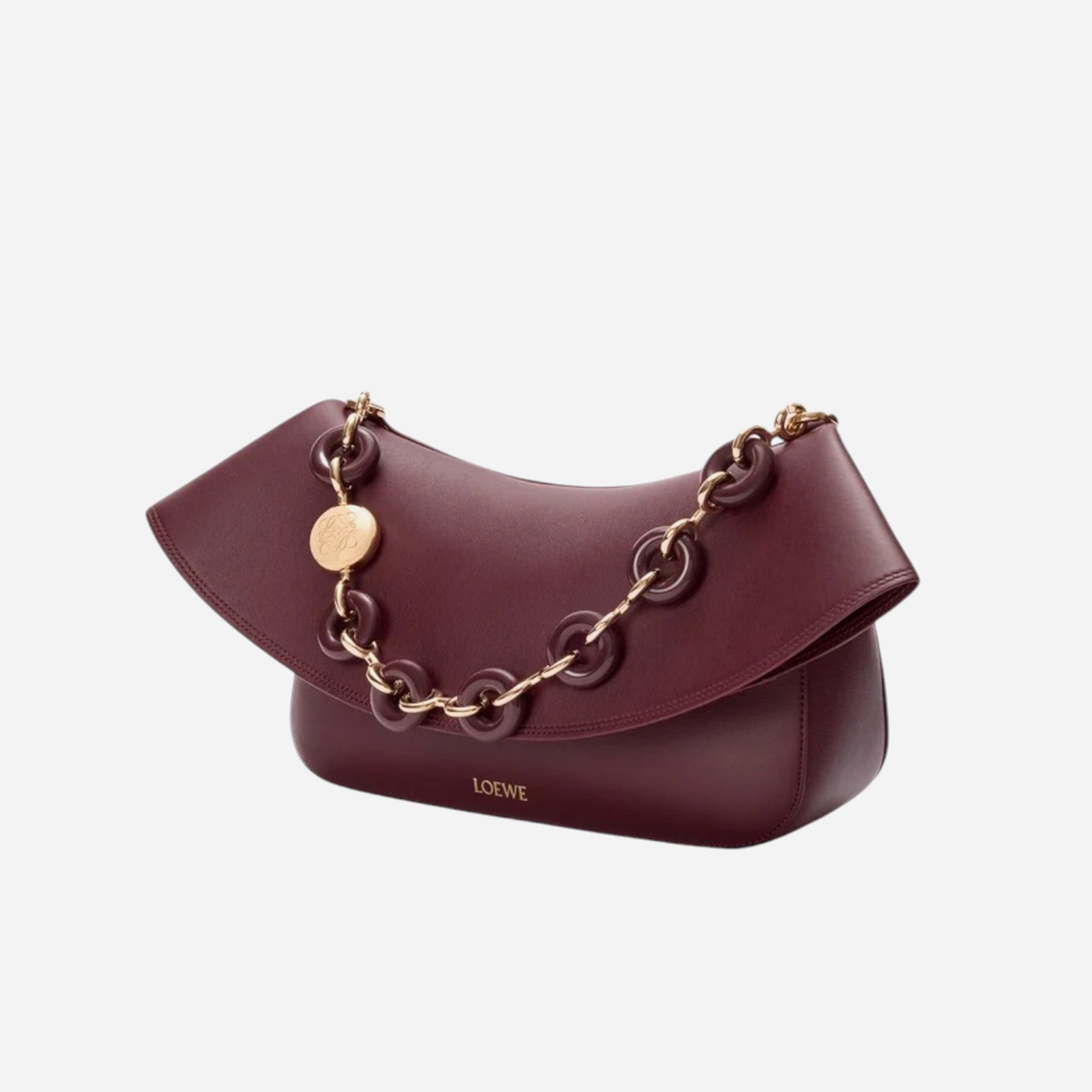 Loewe Medium Ola Bag Dark Burgundy