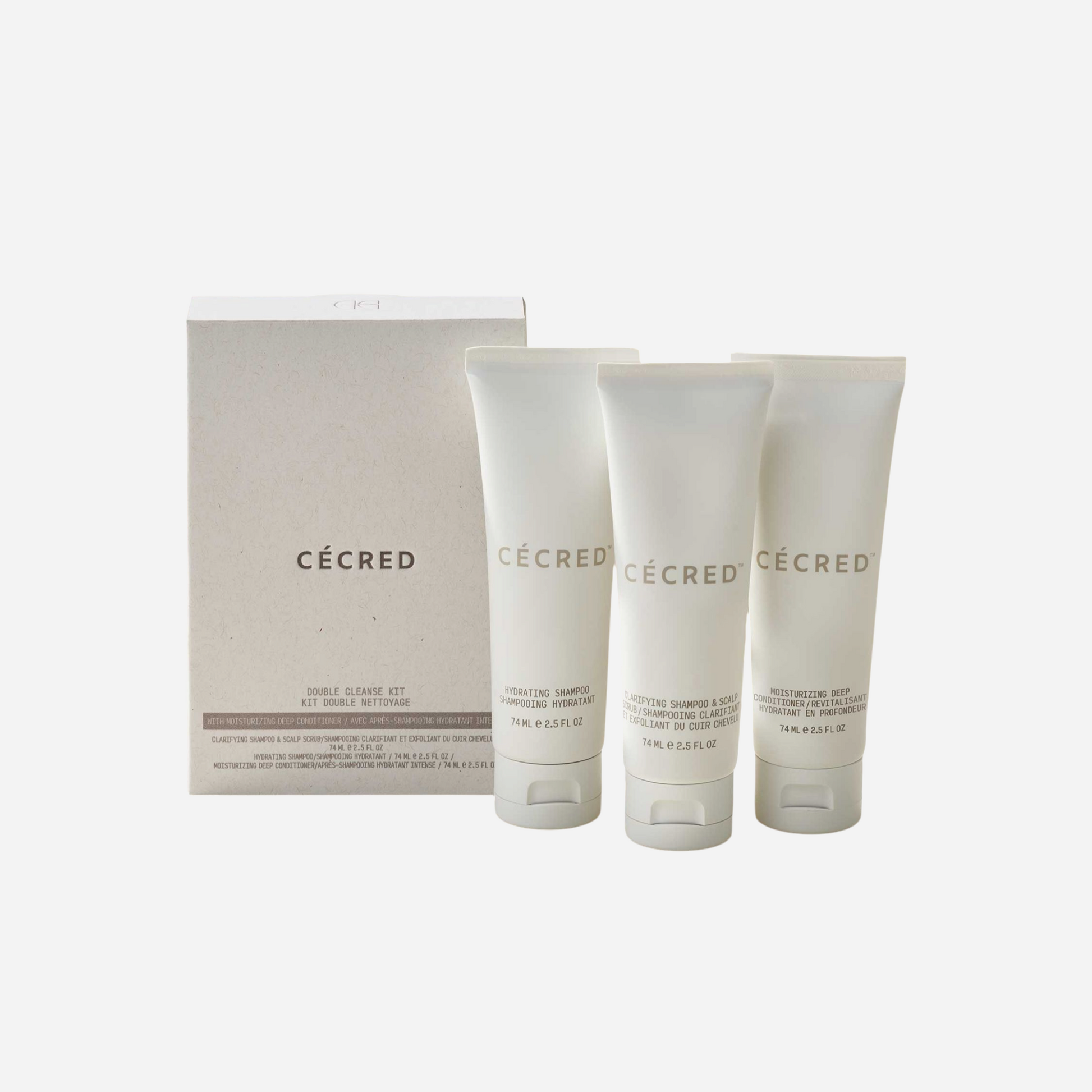 Cécred Double Cleanse Kit with Moisturizing Deep Conditioner
