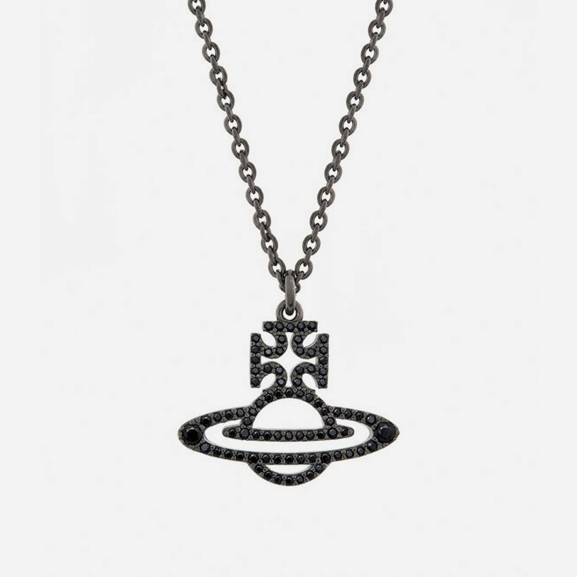 Vivienne Westwood Man. Trudy Pendant Necklace Black Cz