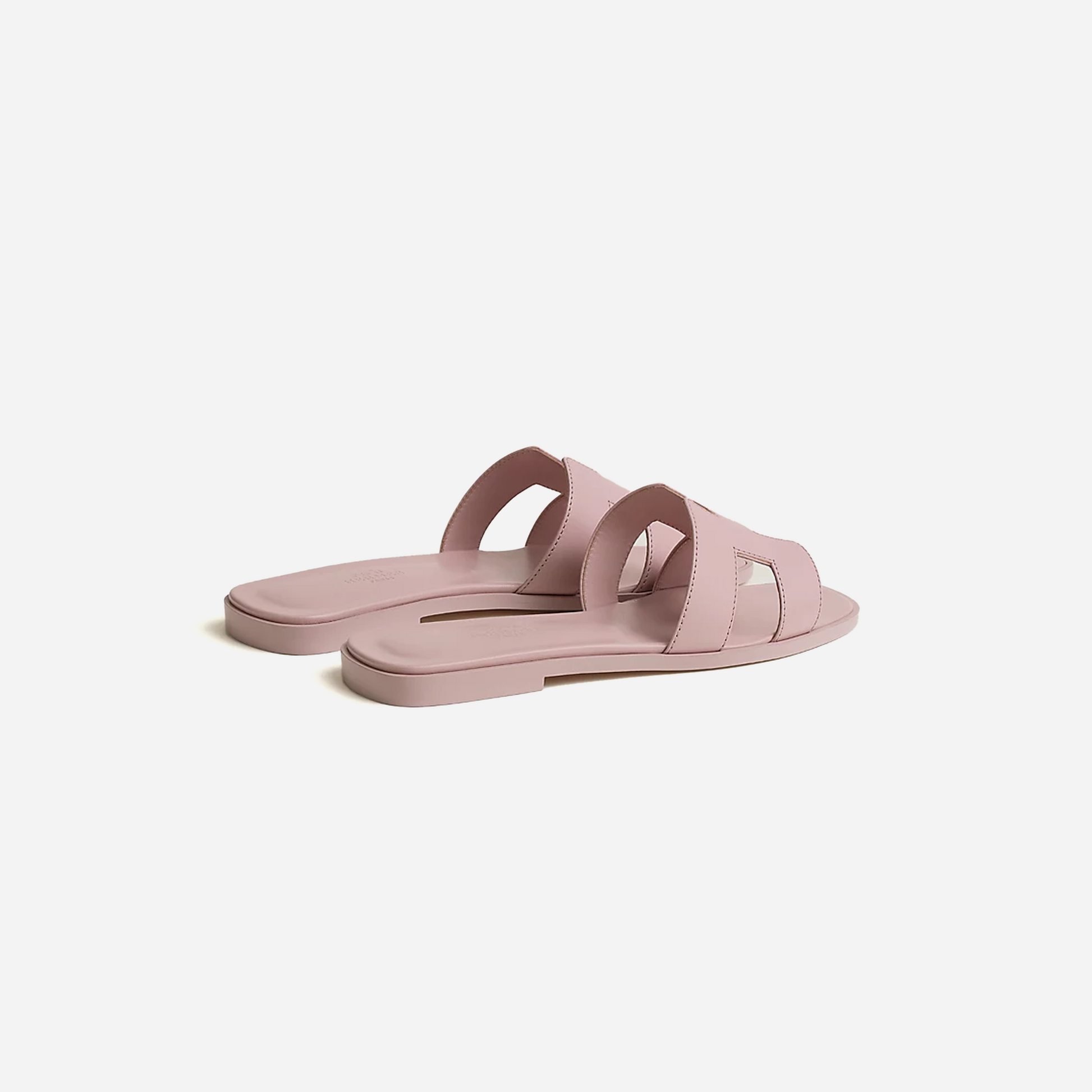 Hermes Oran sandal Rose Cancan