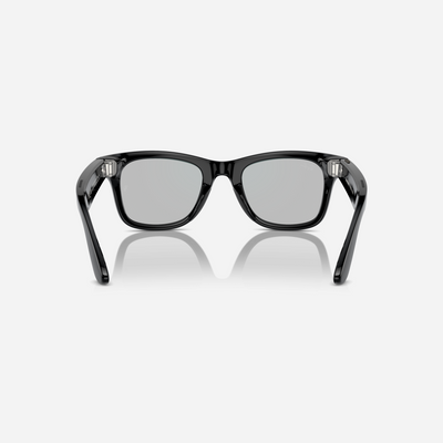 Ray-Ban Meta Wayfarer Large Shiny Black Clear