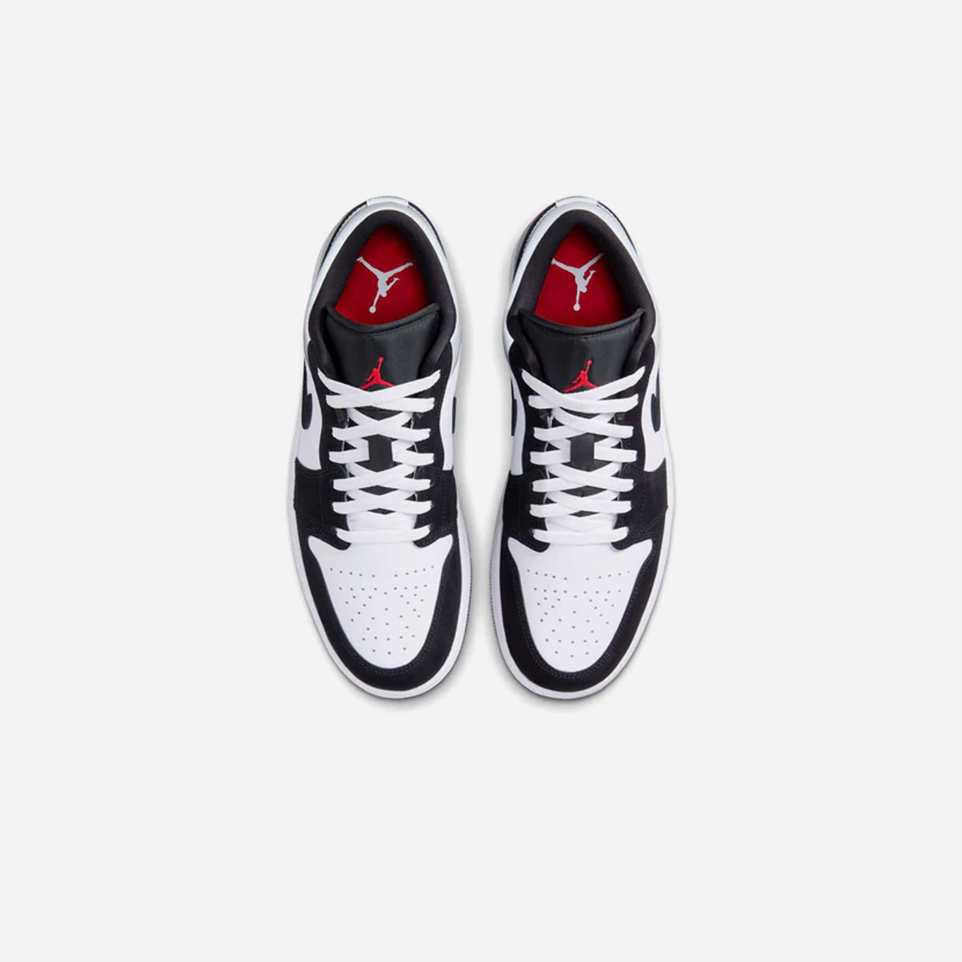 Nike Air Jordan 1 Low White Fire Red Black Matte Silver