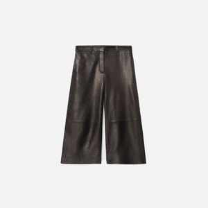 Cos Leather Barrel-Leg Culottes