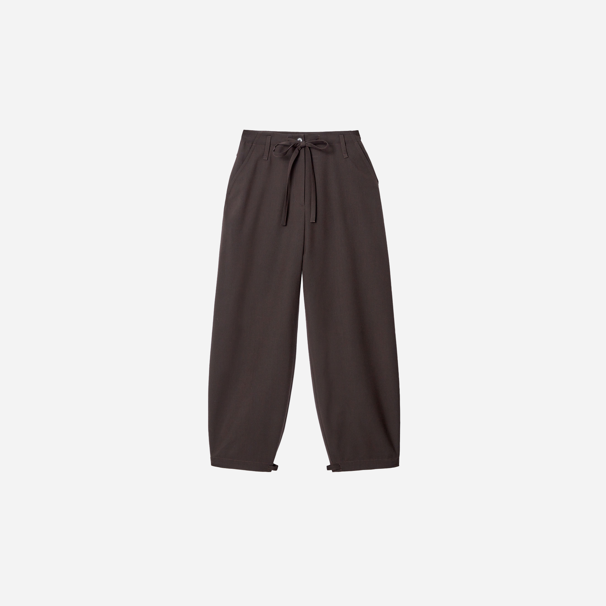 Cos Drawstring Twill Barrel-Leg Pants