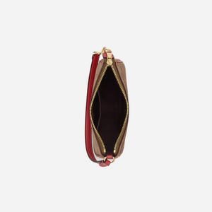 COACH Nolita 19 In Signature Canvas With Stripe Gold/Tan Multi