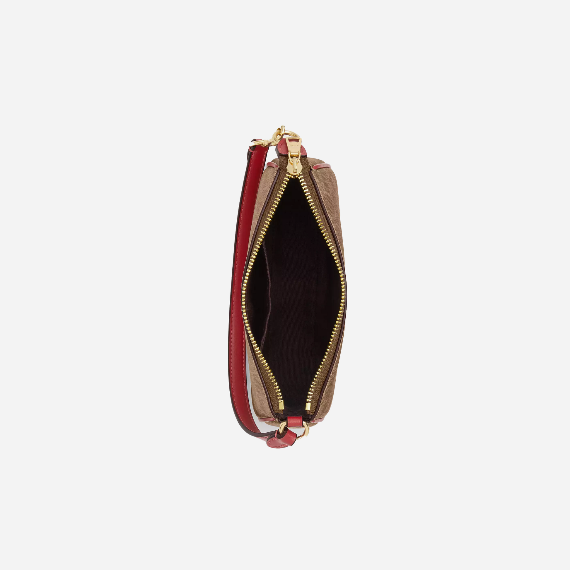COACH Nolita 19 In Signature Canvas With Stripe Gold/Tan Multi