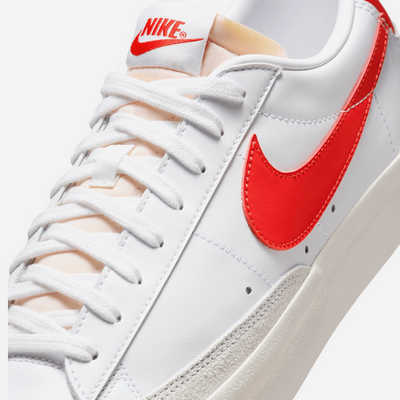 Nike Mens Blazer Low '77 Vintage Shoes White/Sail/Light Crimson