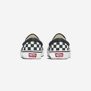 Vans Classic Slip-On Checkerboard Shoe Scarab Green / White