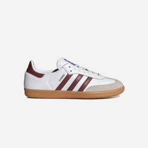 Adidas Samba OG Cloud White Collegiate Burgundy Gum