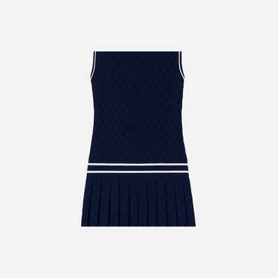 Tory Burch Terry Jacquard Tennis Dress Tory Navy