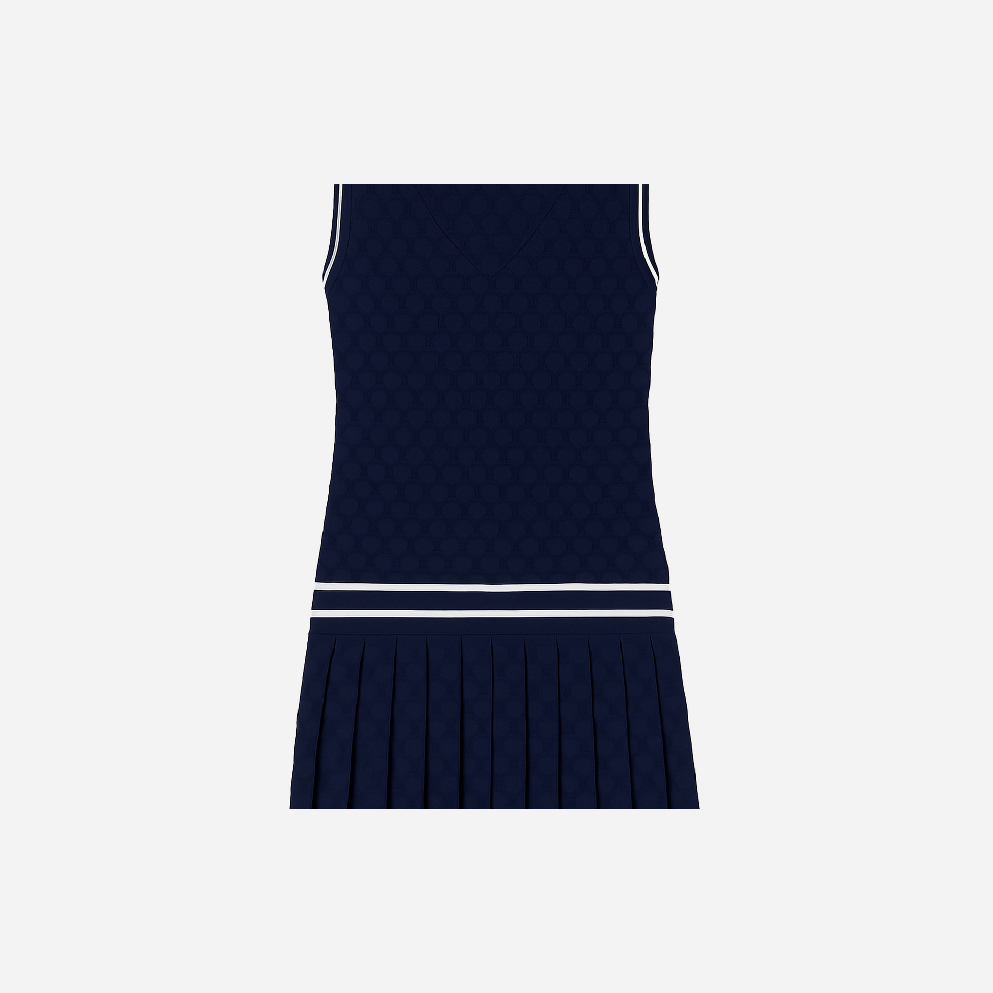 Tory Burch Terry Jacquard Tennis Dress Tory Navy