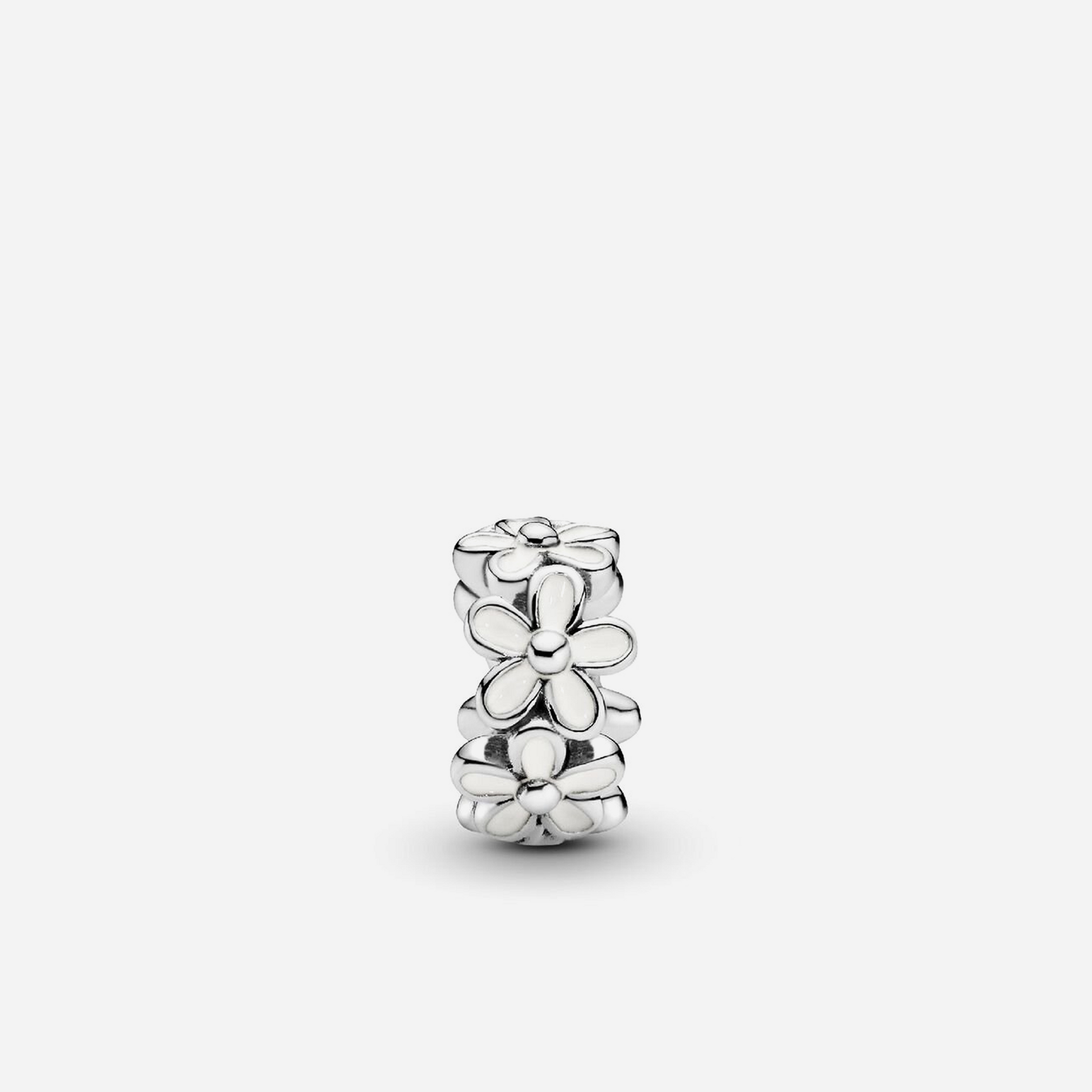 Pandora White Daisy Flower Spacer Charm