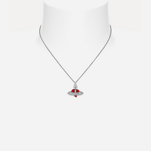 Vivienne Westwood New Diamante Heart Pendant Necklace