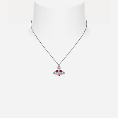 Vivienne Westwood New Diamante Heart Pendant Necklace