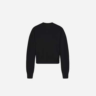 Skims Classic Crewneck Cotton Fleece