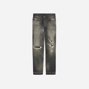 Celine Wesley Jeans in Black Paradiso Wash Denim