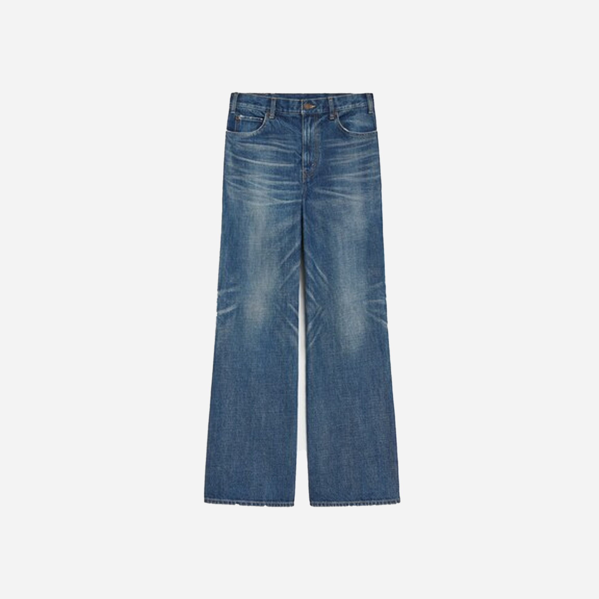 Celine Flared Surf Jeans in Dark Union Wash Denim