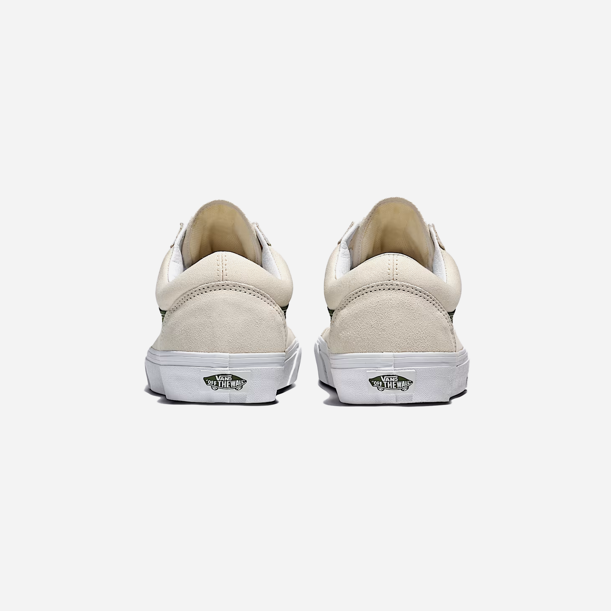 Vans Old Skool Shoe Marshmallow White / Green